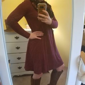 ❤NWT! wine colored Old Navy Long Sleeve dress